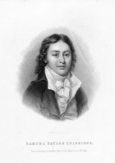 Samuel Taylor Coleridge, engraved by Richard Woodman by Peter van Dyke